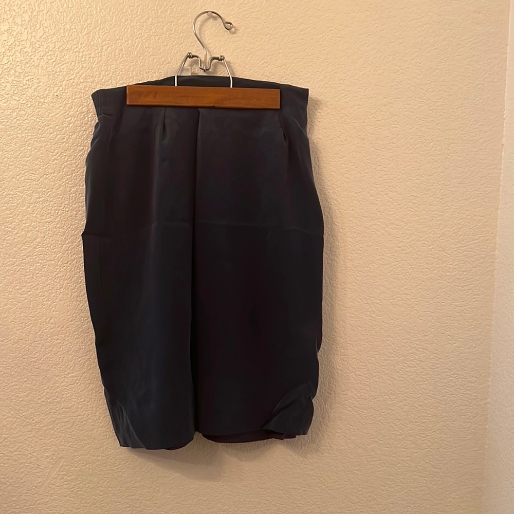 Blue skirt soft material